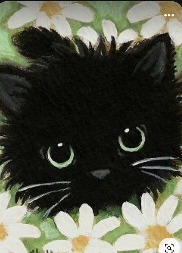 Black Cat Canvas Painting Class, Wednesday, May 22nd 6:00 p.m.