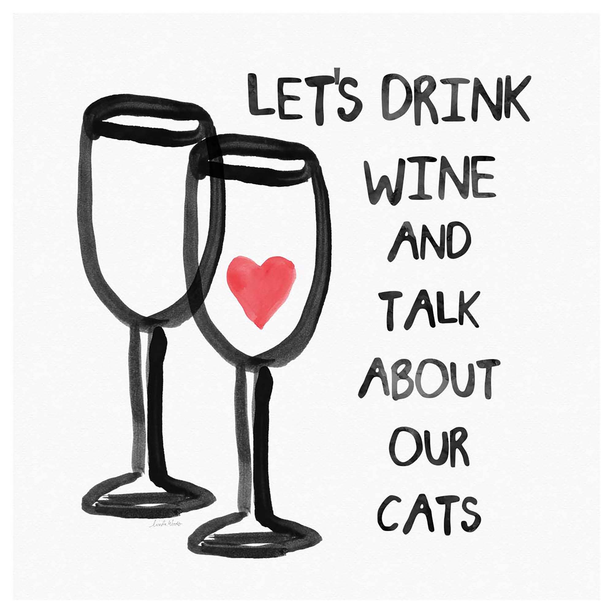 Wine & Cats Single Absorbent Stone Coaster