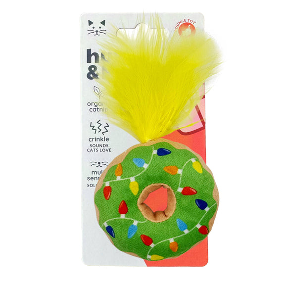 Kittybelles Lit Donut Cat Toy