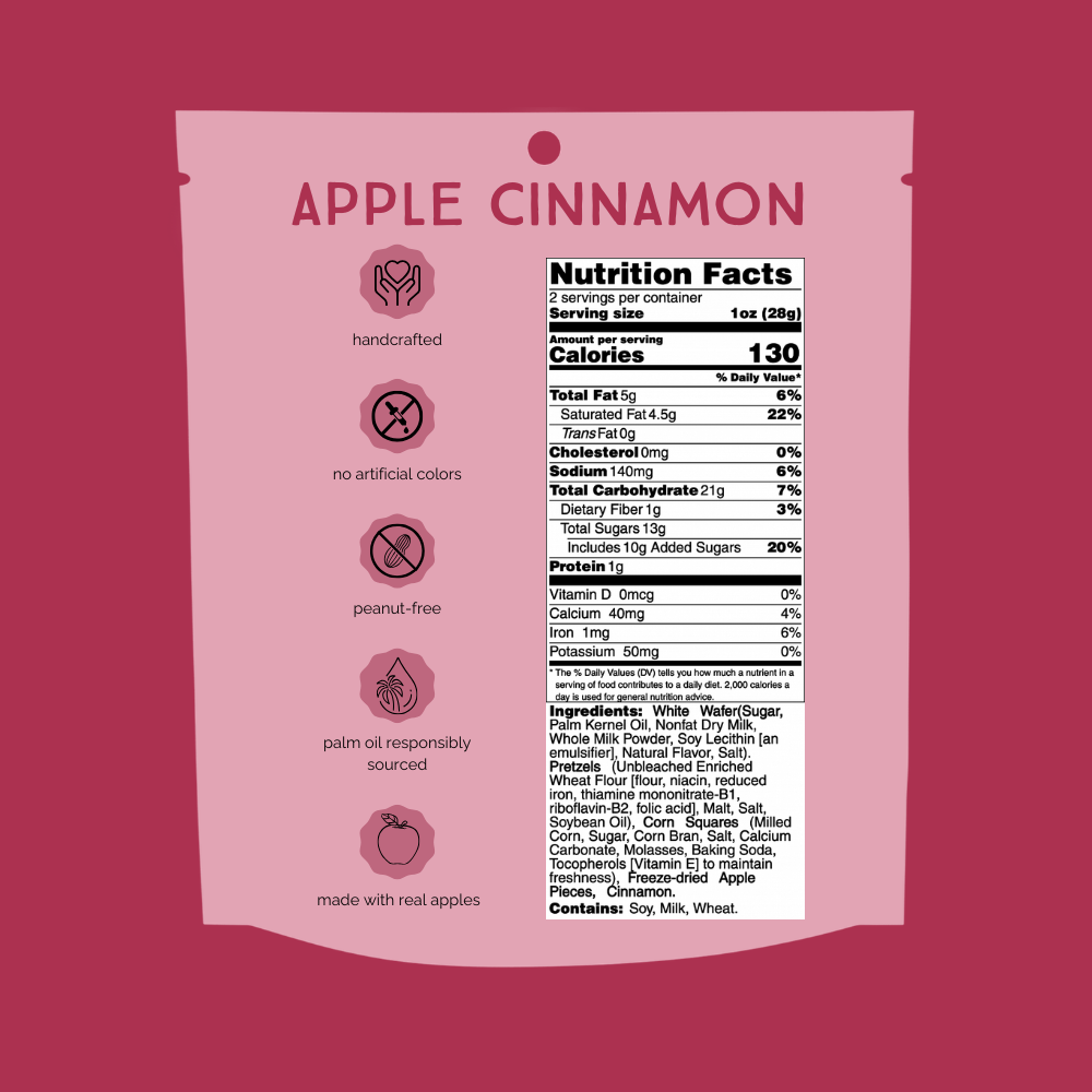 Apple Cinnamon Chunk Nibbles 2oz Snack Pack