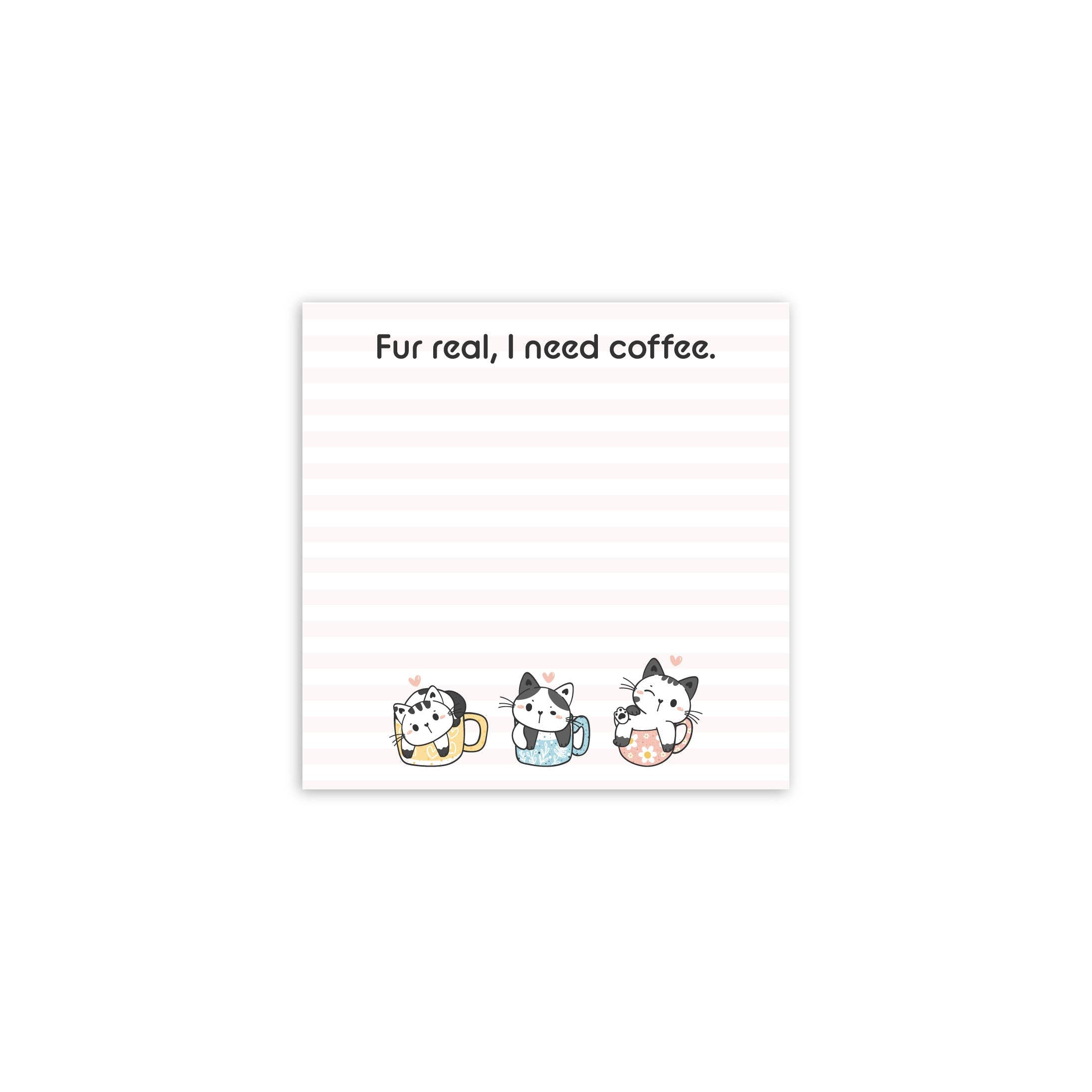 Fur Real Coffee Cat Post-it® Note 3x3