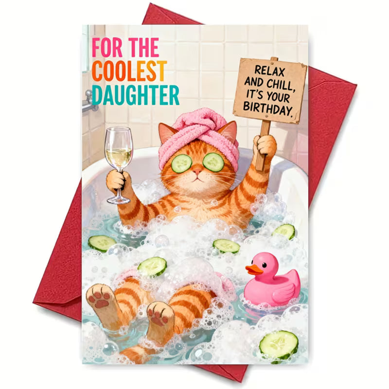 For the Coolest Daughter Greeting Card