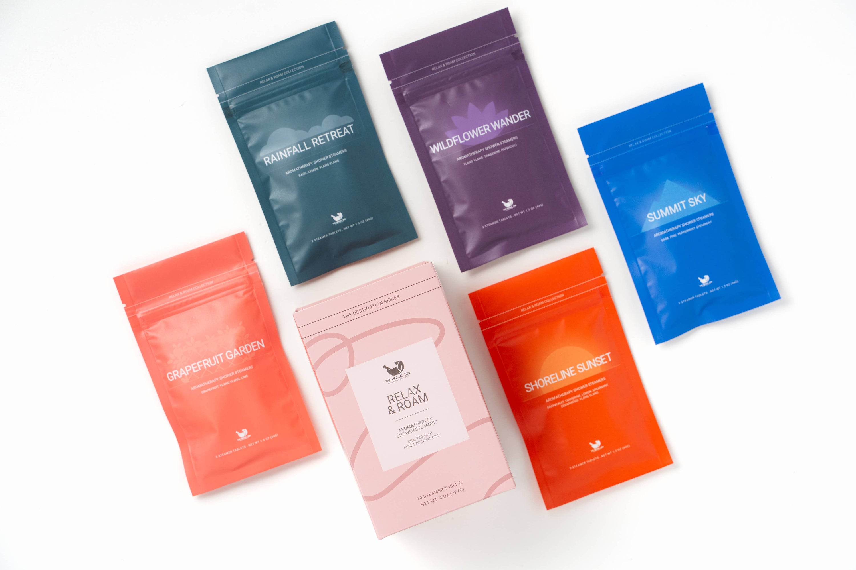 Relax & Roam Shower Steamer Variety Box | 5 Scents