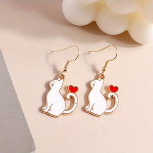 Purrfect Love Earring