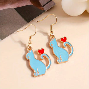 Heartfelt Kitty Earrings