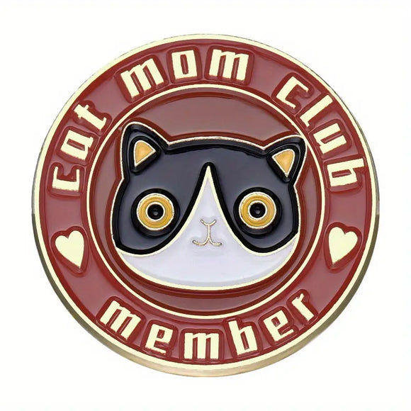 Cat Mom Club Enamel Pin