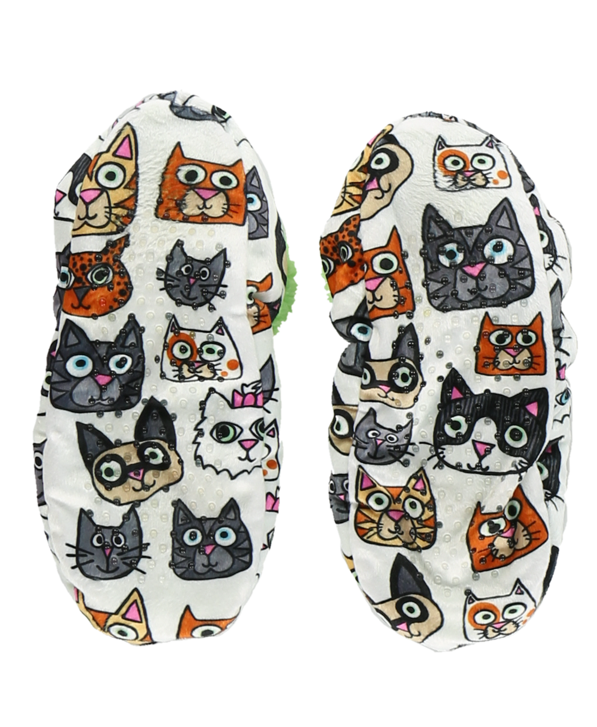 Crazy Cat Crew Sherpa-Lined Slippers