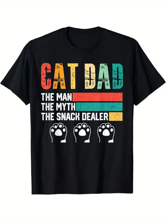 The Man The Myth Cat Dad T-shirt