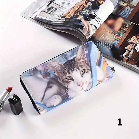 Cat Print Wallet