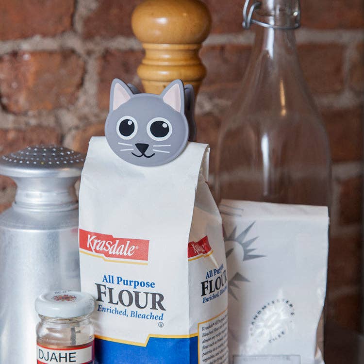 Talking Bag Clip Cat