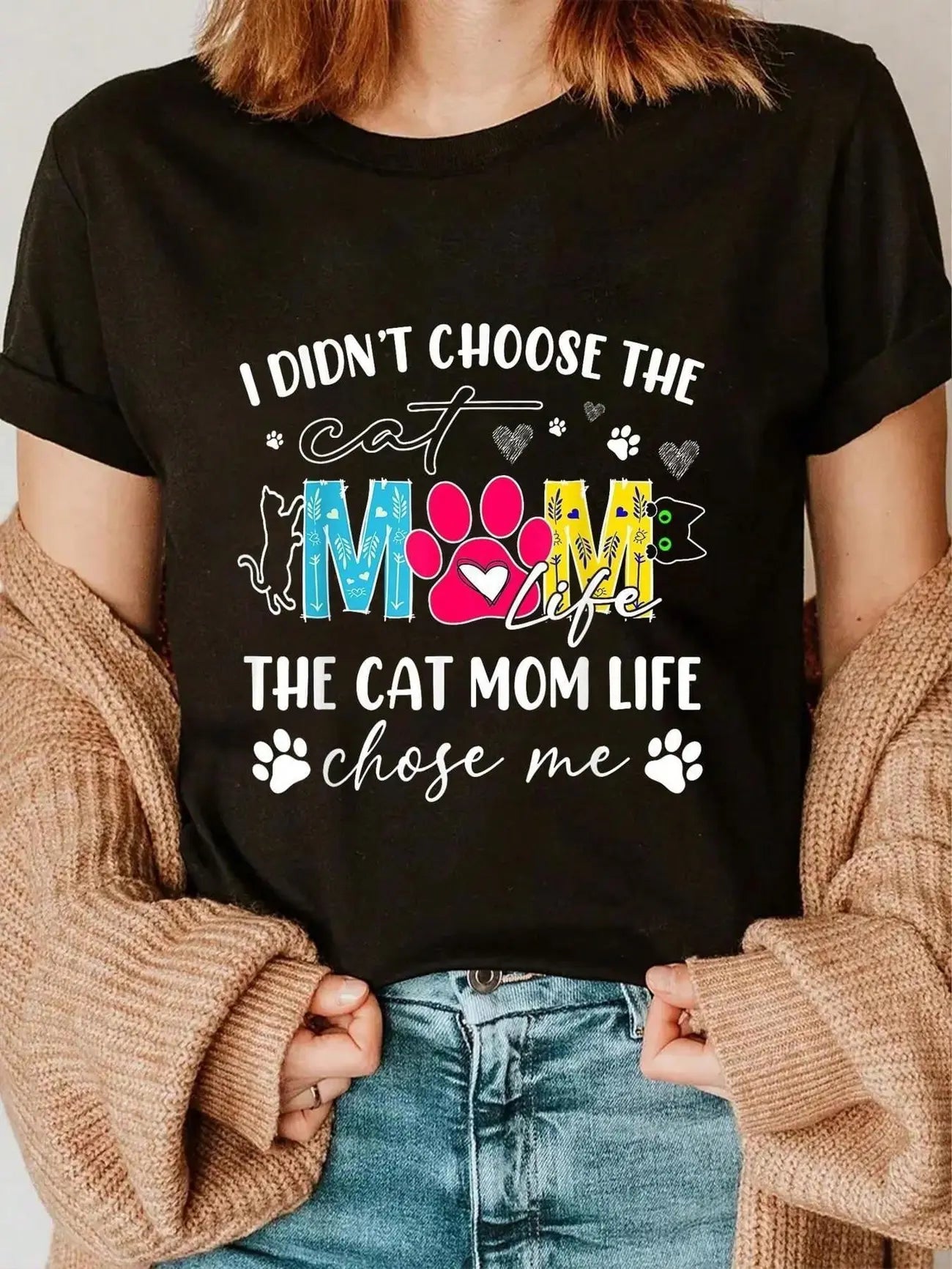 Cat Mom Life T-shirt
