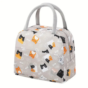 Cat insulated lunch bag shop