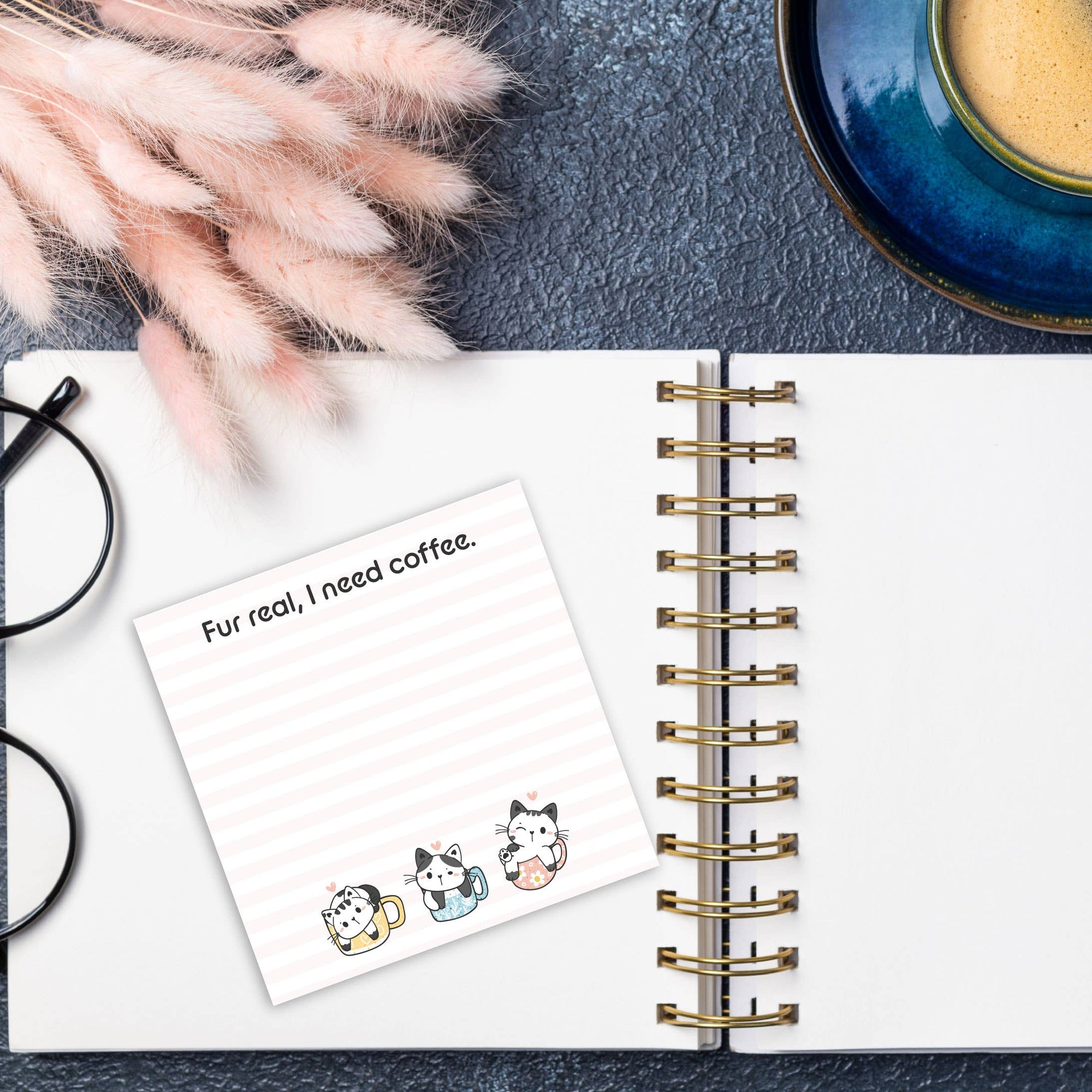 Fur Real Coffee Cat Post-it® Note 3x3