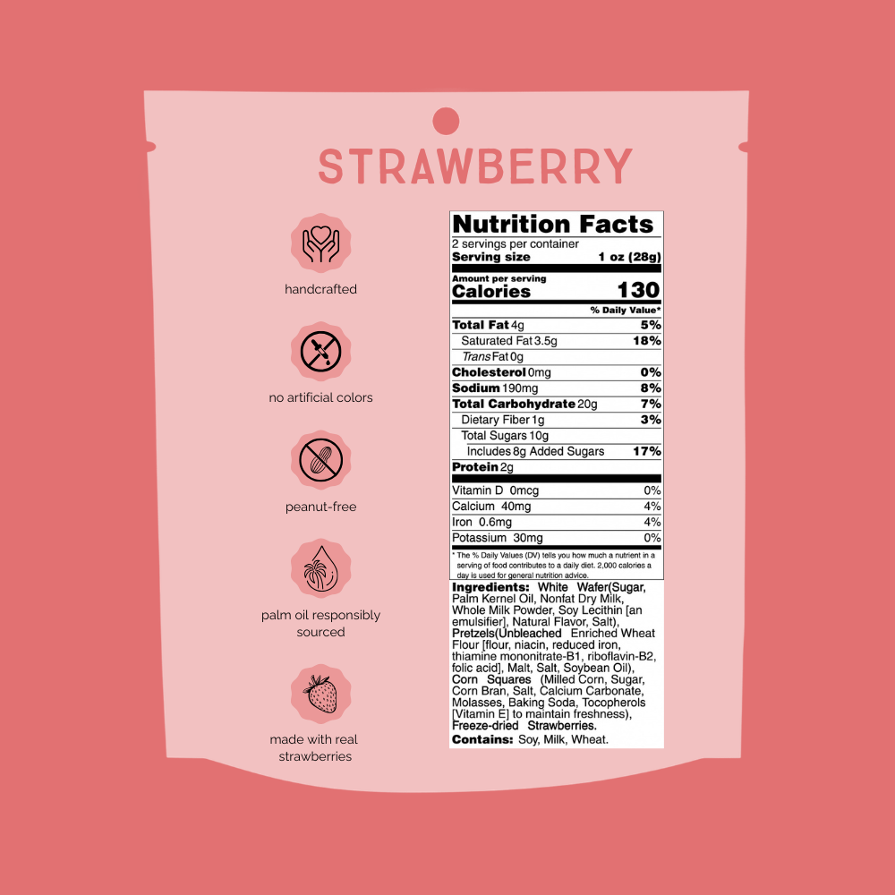 Strawberry Chunk Nibbles 2oz Snack Pack