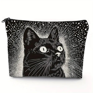 Black Cat Zippered Pouch