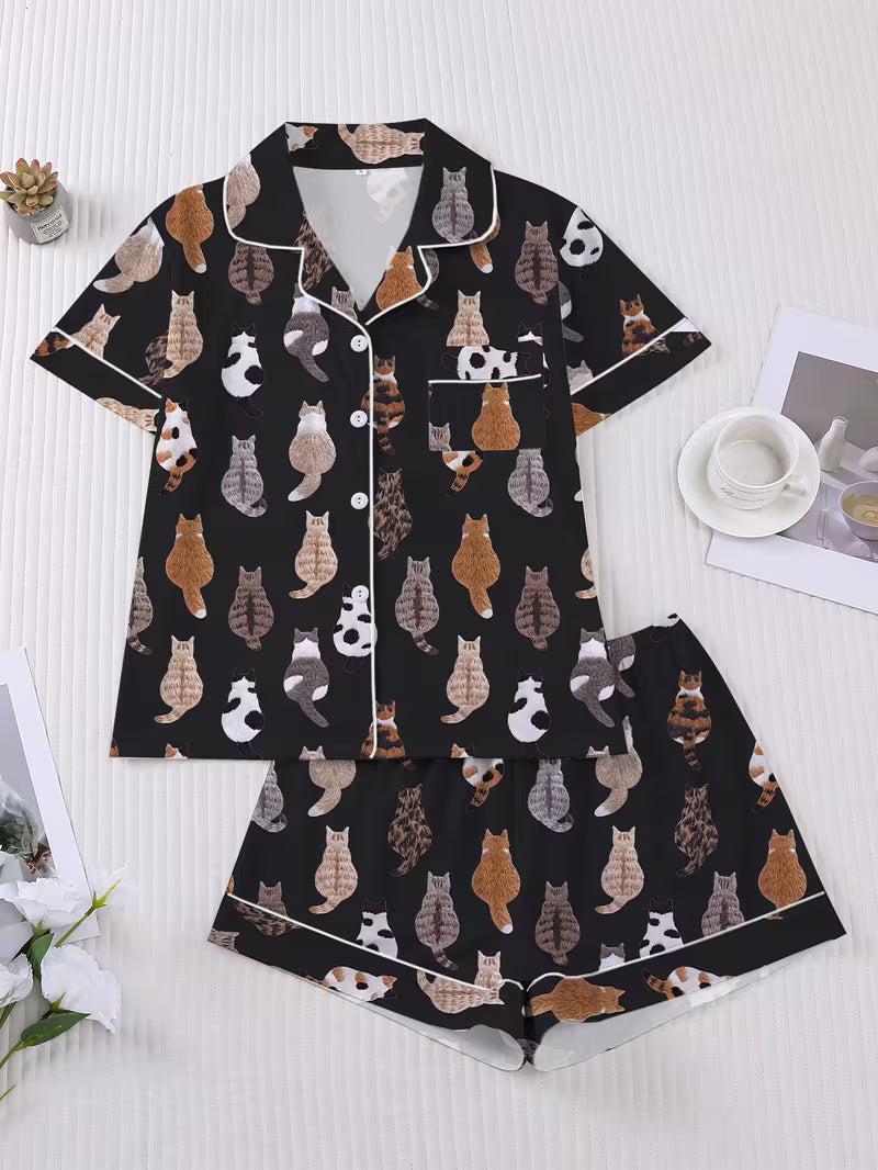 Whiskers at Midnight Pajama Set