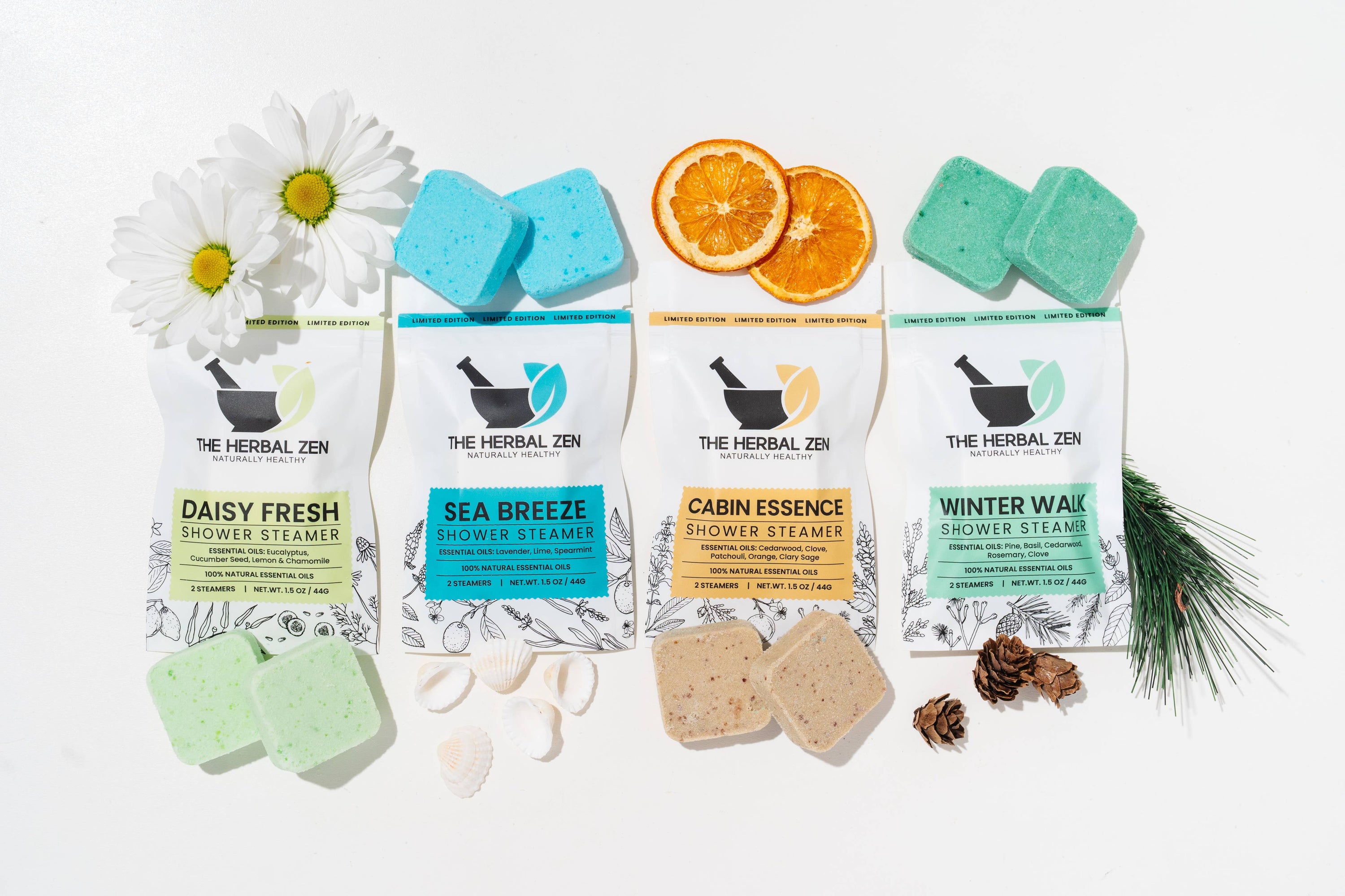 Shower Steamer Gift Box – 4 Blend Variety Set