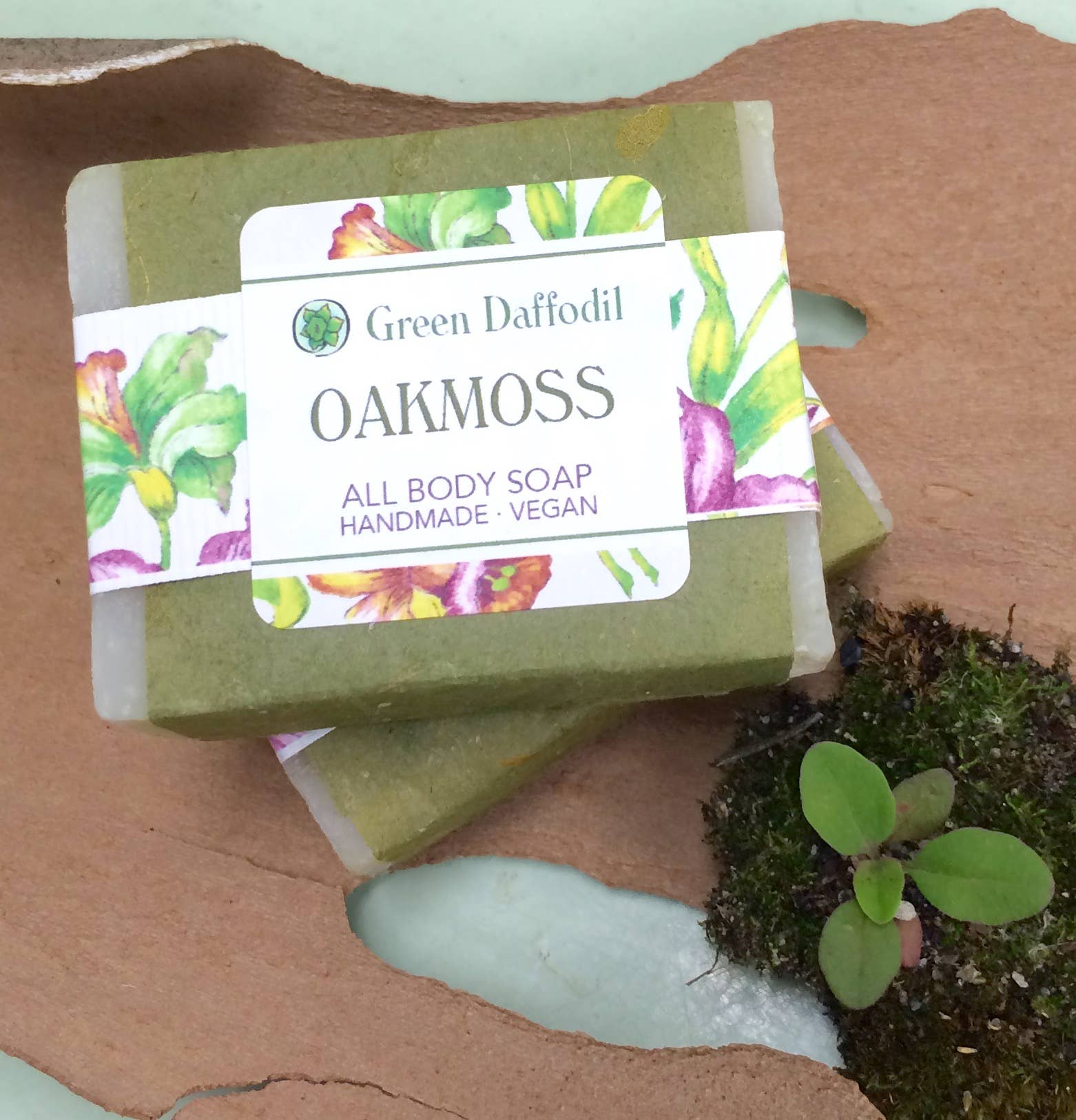 Oakmoss Natural Handmade Bar Soap