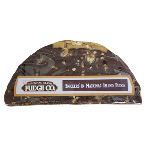 Snickers in Mackinac Island Fudge 5.5oz