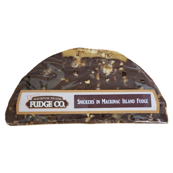 Snickers in Mackinac Island Fudge 5.5oz