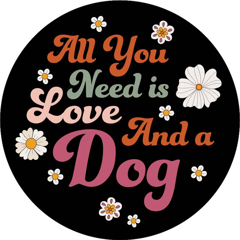 Love and Dog Car Coaster