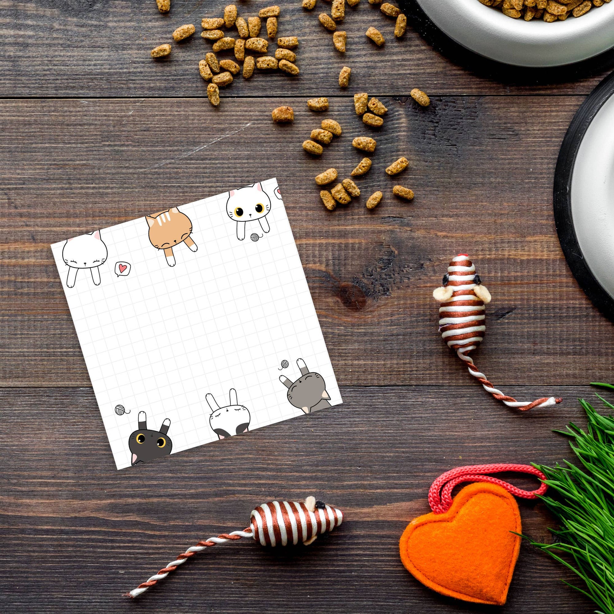 Playful Cats Grid Post-it® Note 3x3