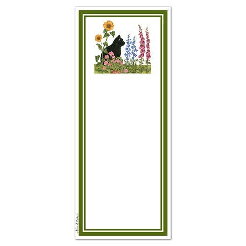 Floral Cat Magnetic Note Pad