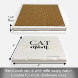 Cat Mom Absorbent Stone Coaster