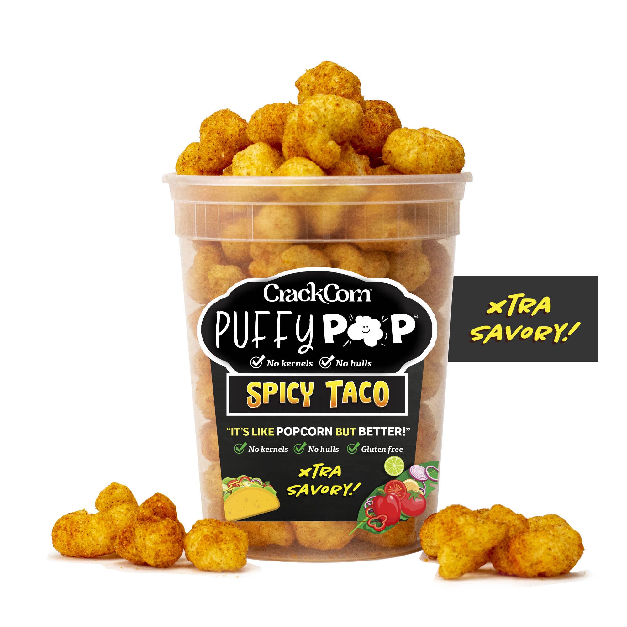 Crack Corn Puffy Pop - Spicy Taco