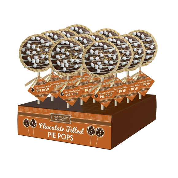 S'more Milk Chocolate Fudge Pie Pops