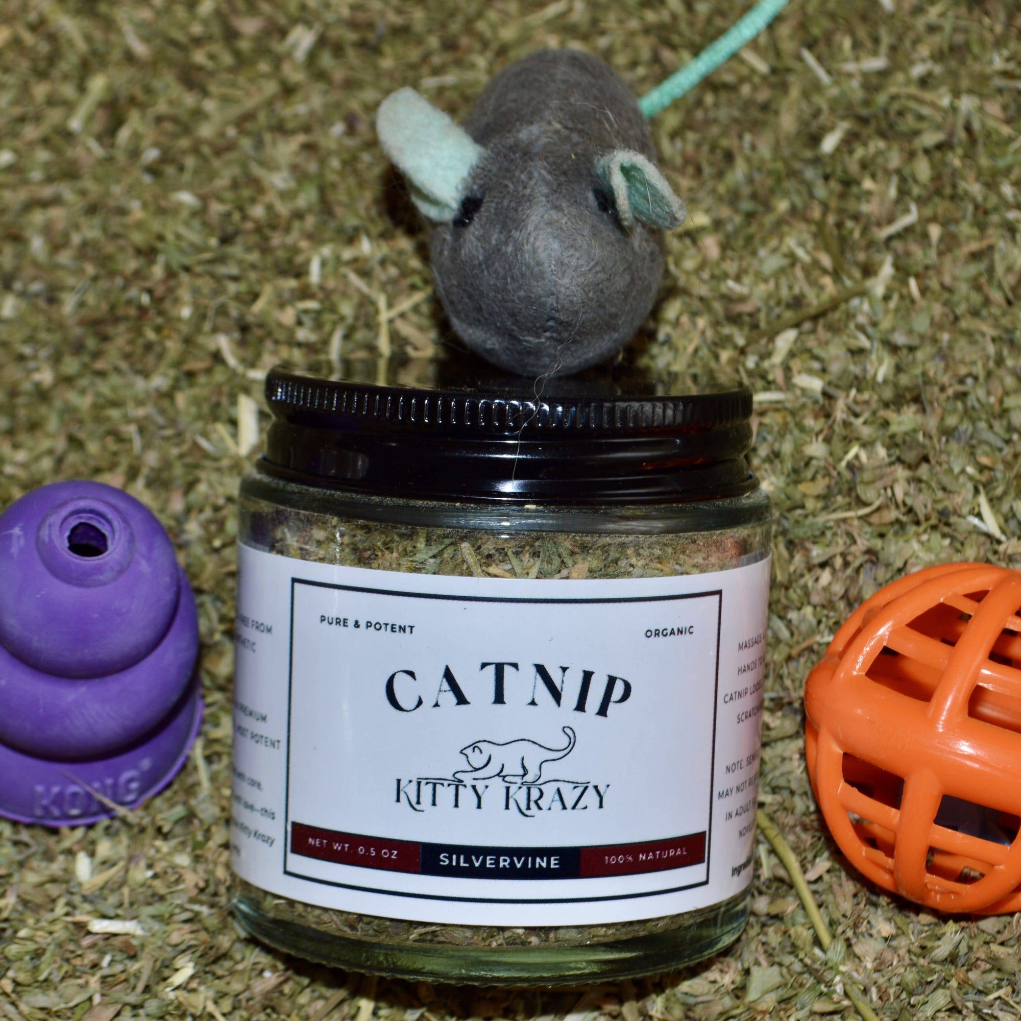 Kitty Krazy Silvervine Top-Shelf Organic Catnip 0.5 OZ