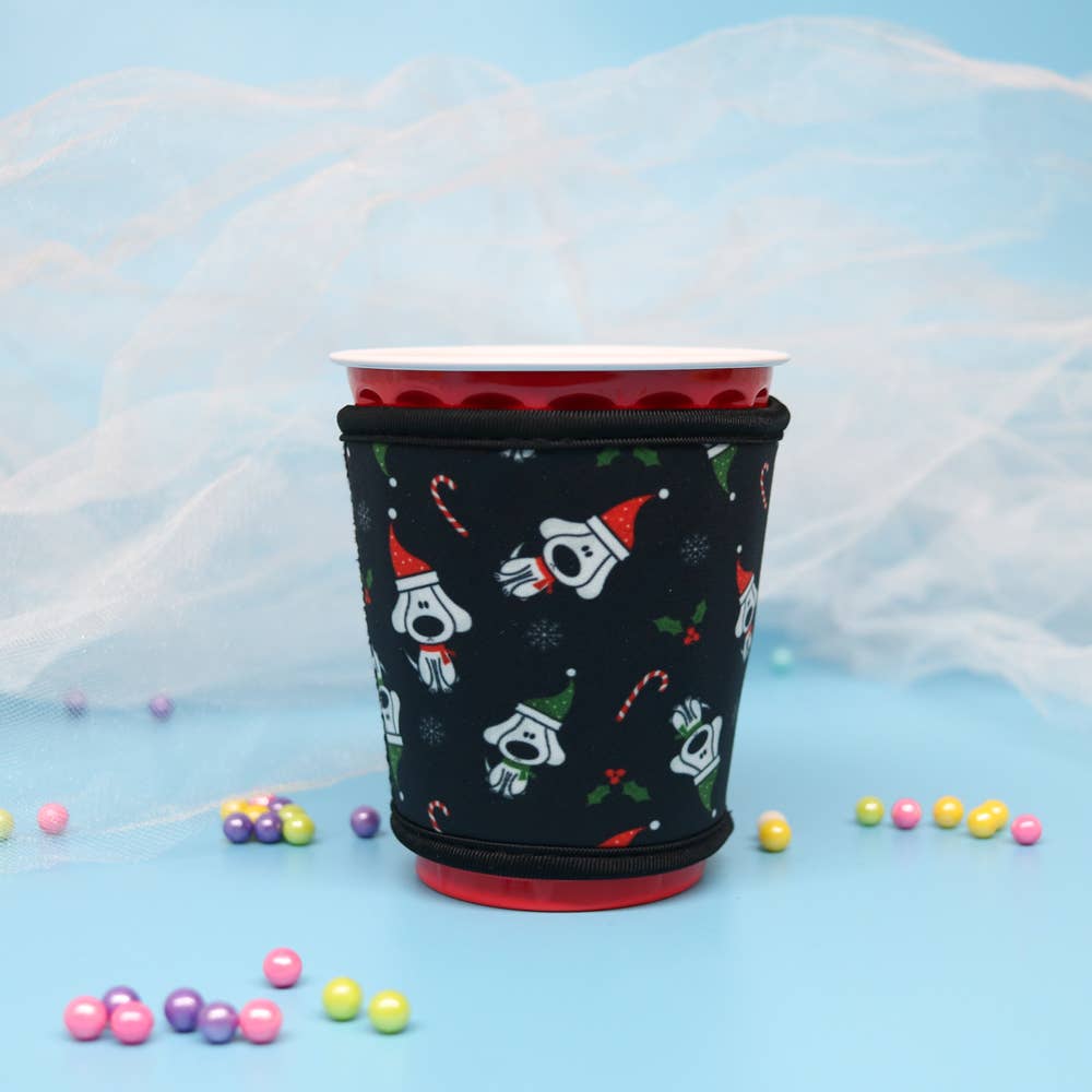 Christmas Brew Buddy Red Cup Sleeve Festive K-9