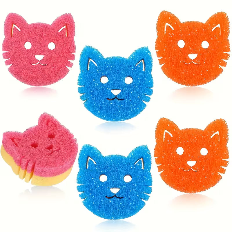 Scrubbie Kitty Sponge