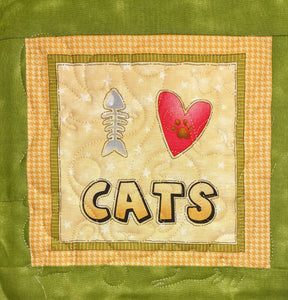 Rescue Pet Potholders/Hot Pads: I Love Cats