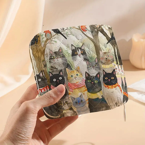 Quilted Kitties Monthly Needs Pouch