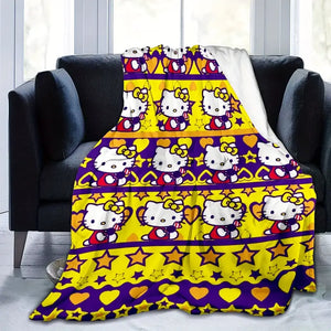 Hello Kitty Brickie Pride Plush Throw