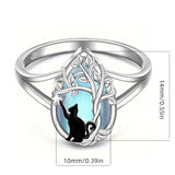 Tree of Life Moonstone Ring