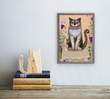 Feral Cat Jasper Mini Framed Canvas