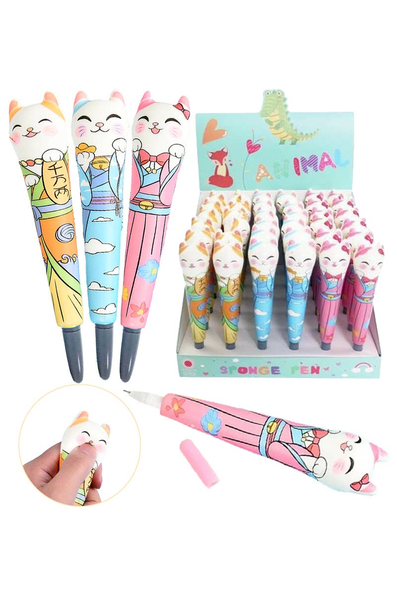 Lucky Cat Slow Rising Squishy Pen