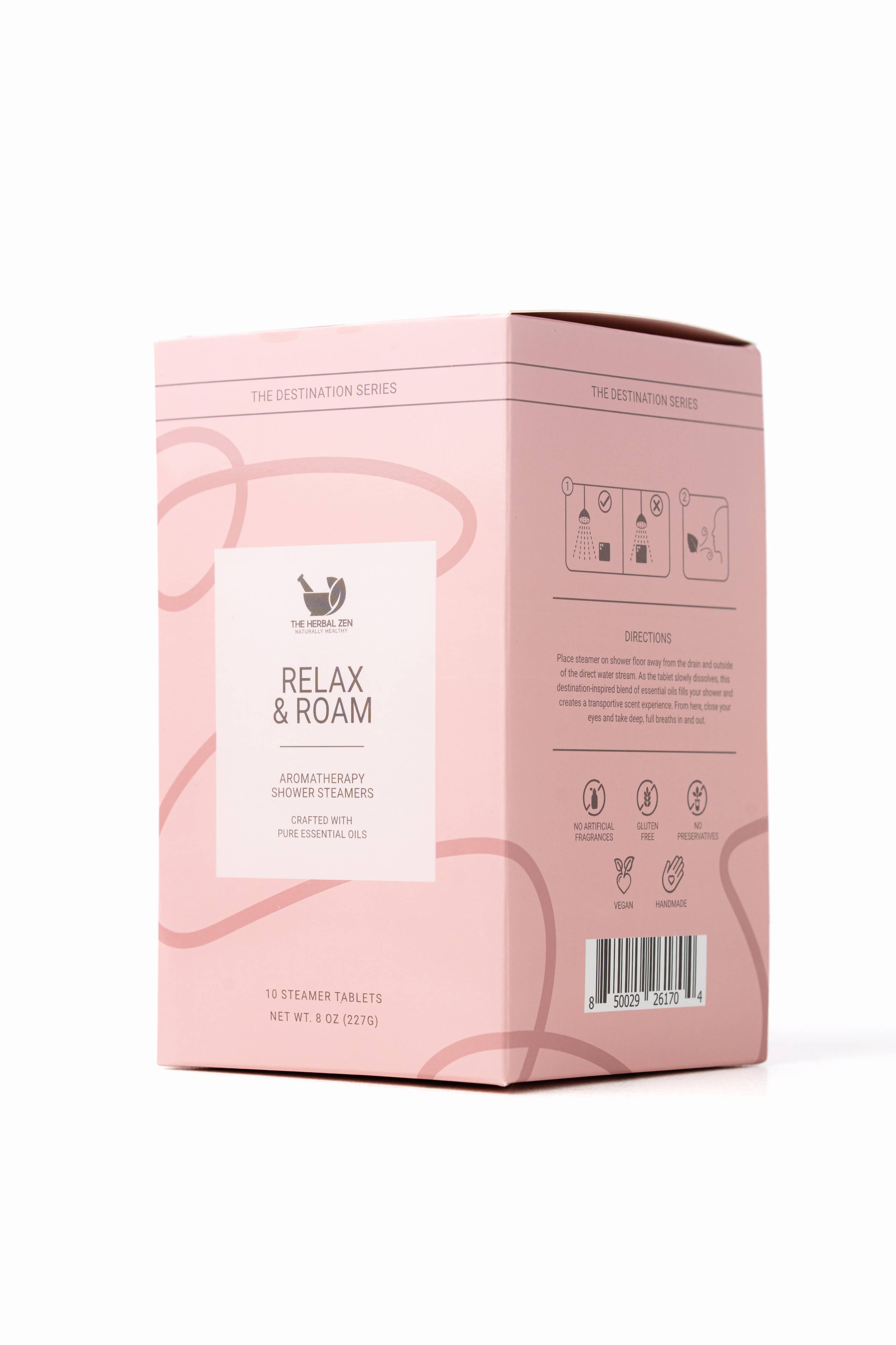 Relax & Roam Shower Steamer Variety Box | 5 Scents