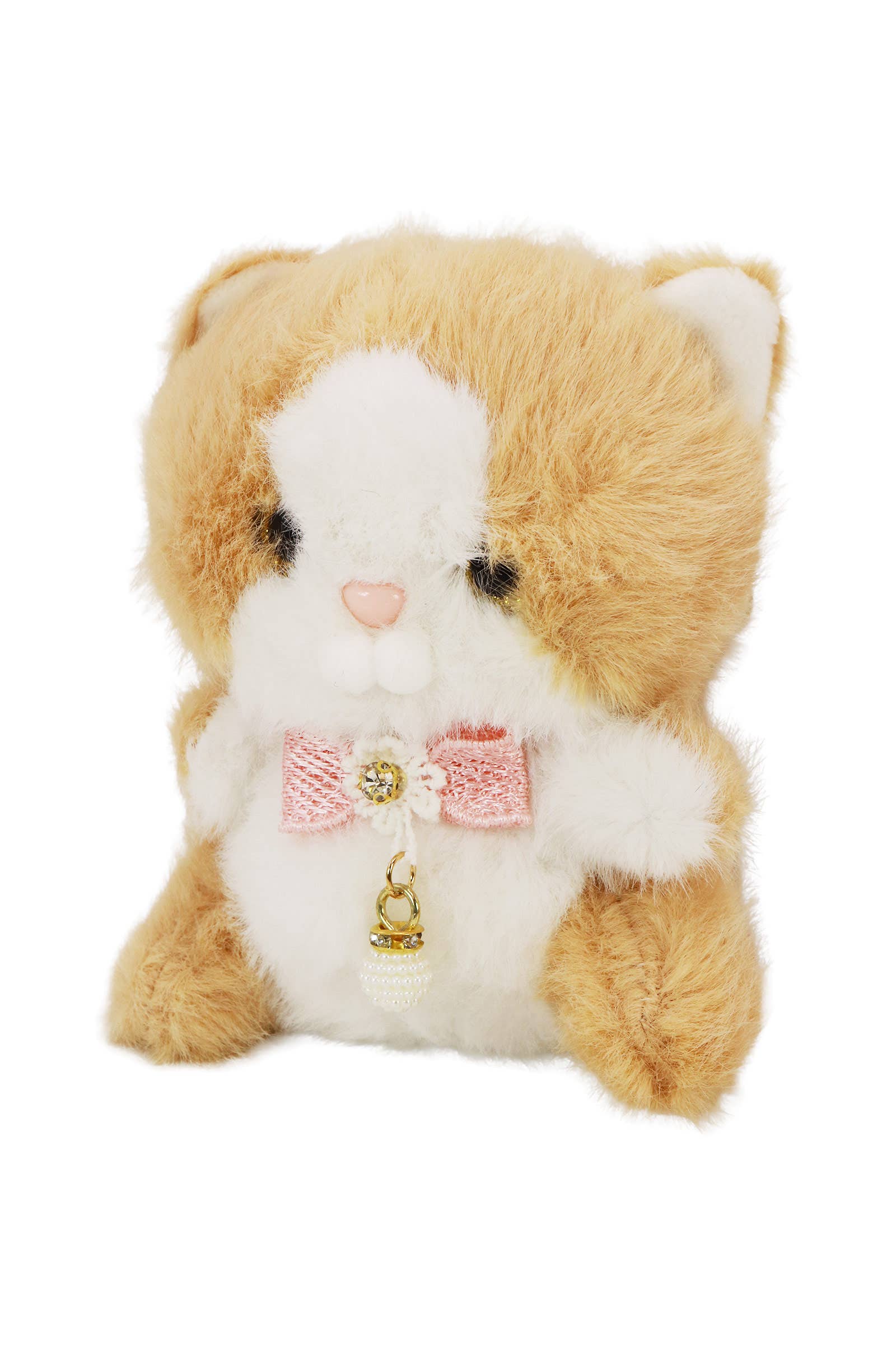 Posh Cute Kitty Cat Fuzzy Stuffed Key Chain
