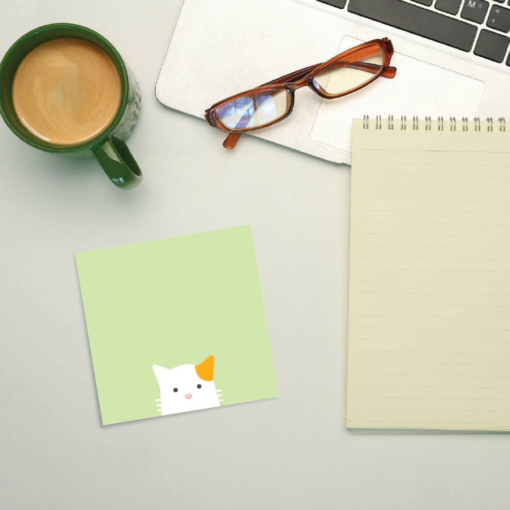 Curious Calico Cat Post-it® Note 3x3