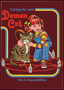 Steven Rhodes Demon Cat Magnet