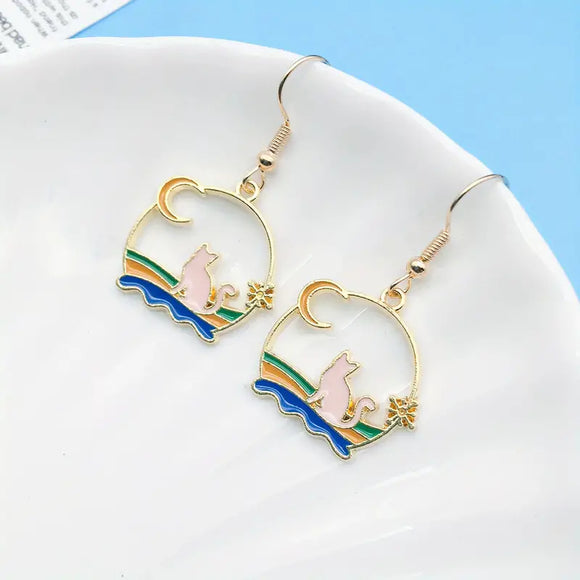 Coastal Kitty Earrings