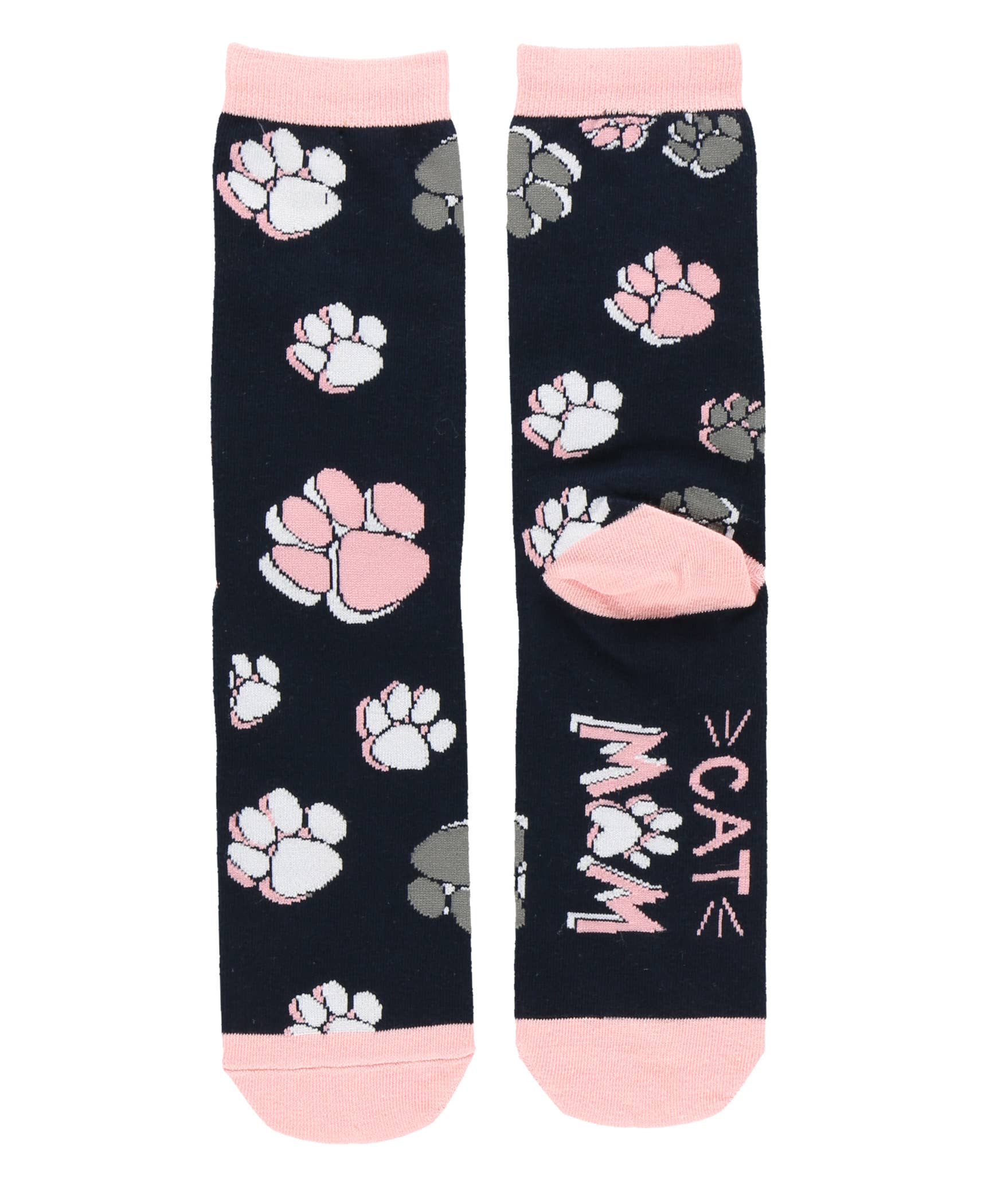 Cat Mom Crew Sock One Size