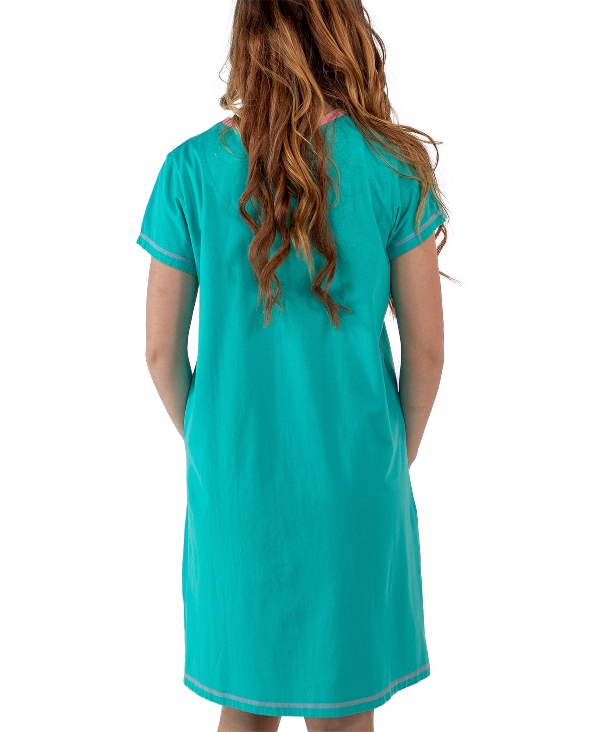 Feline Sleepy V-Neck Nightshirt