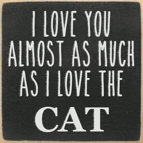 I Love You Wooden Sign