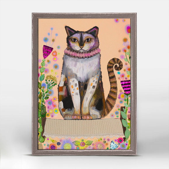 Feral Cat Jasper Mini Framed Canvas