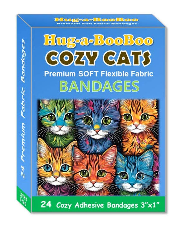 Cozy Cats Stretch Fabric Bandages