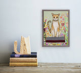 Feral Cat Patricia Mini Framed Canvas